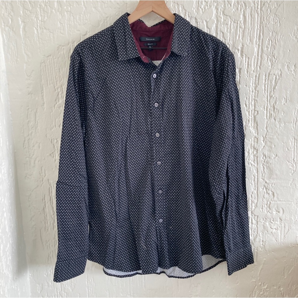 Tahari Long Sleeve Button Down Shirt Size XL